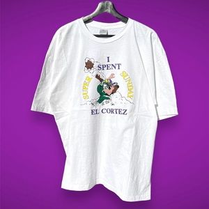 Vintage 90s El Cortez Las Vegas Casino Super Bowl Sunday graphic tee